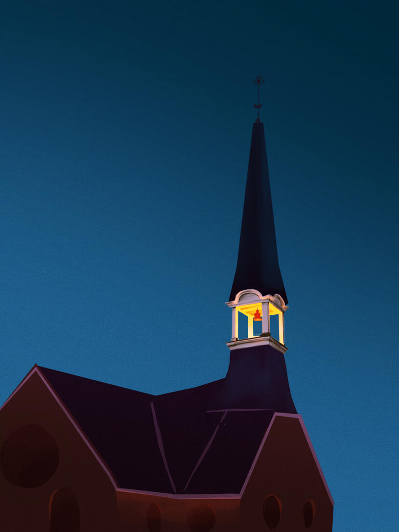 Light & Color Study (digital painting, 2025)