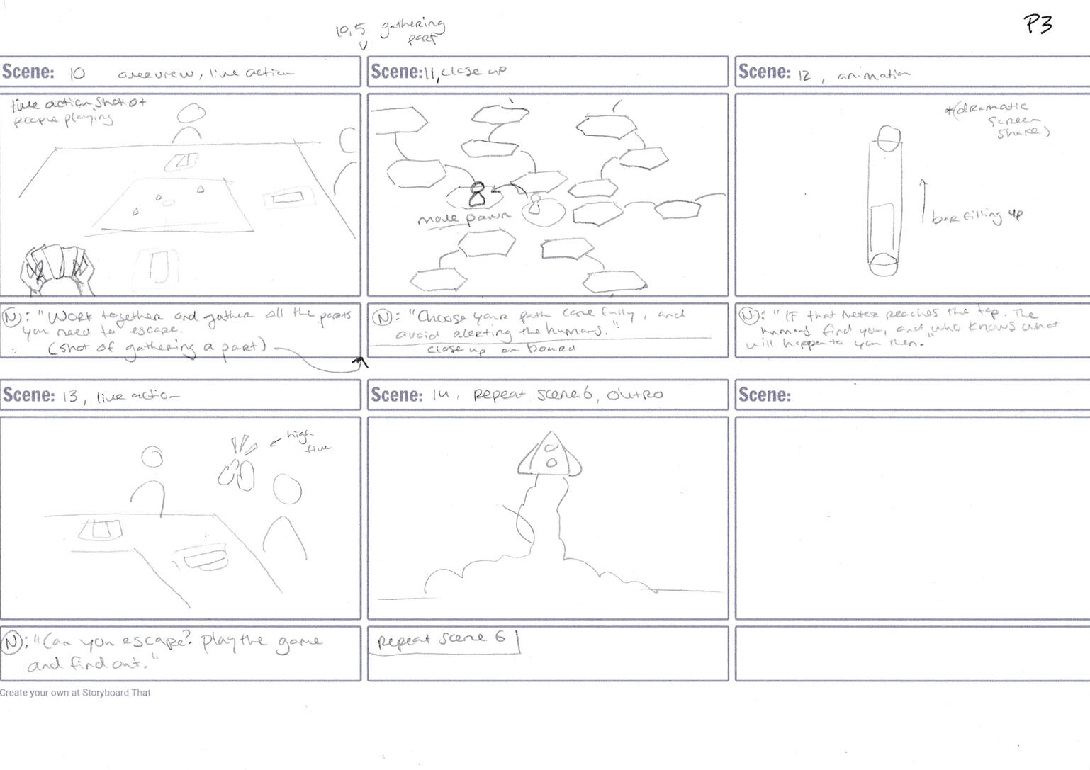 Storyboard page 3