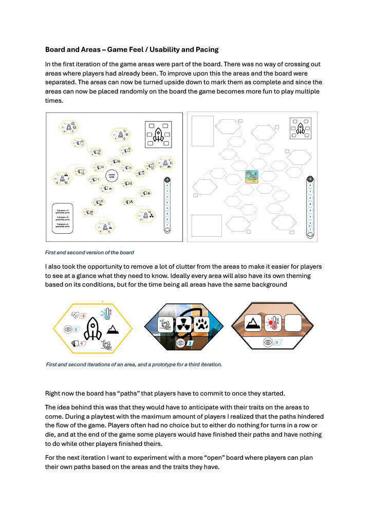Iterations - Board and Areas