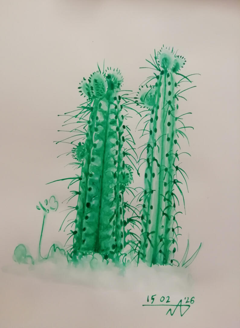 Ink on paper, 2026