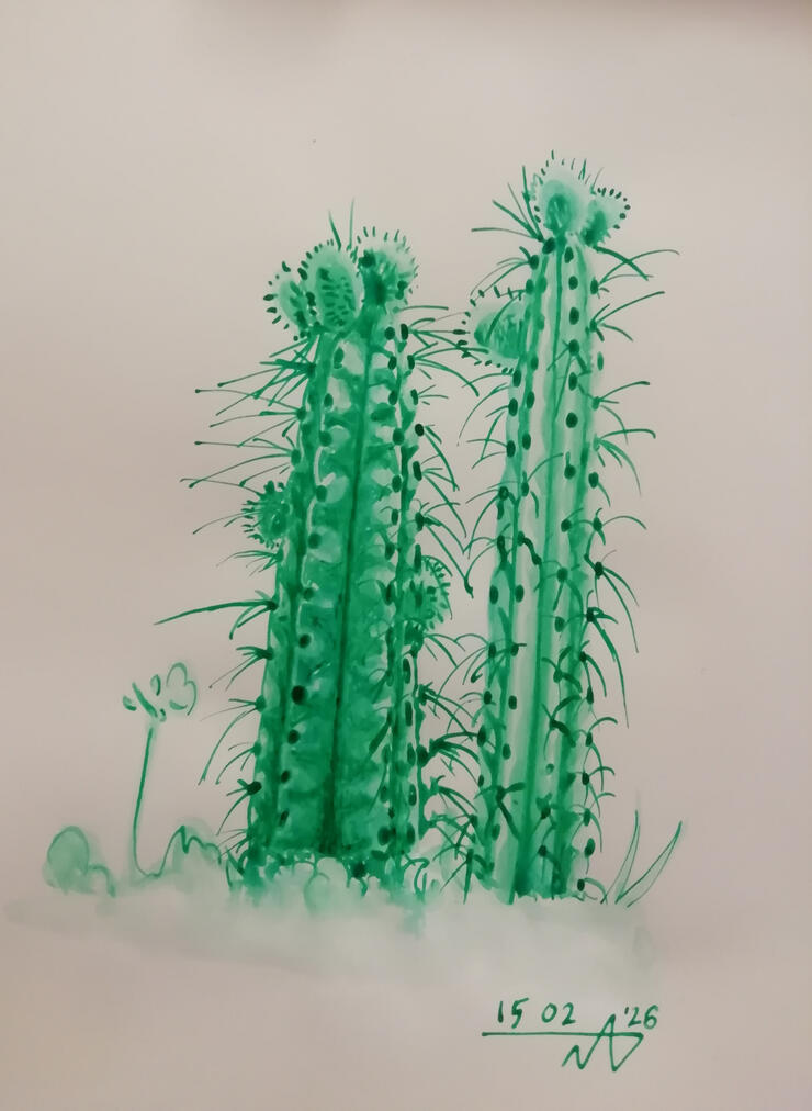 Ink on paper, 2026 Ink on paper, 2026